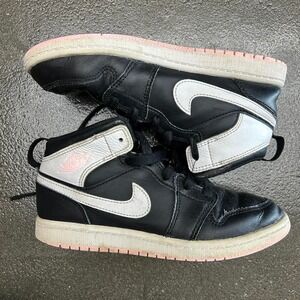 Jordan 1 Mid Arctic Pink Black Size 2.5 Youth Women's 4 Sneaker